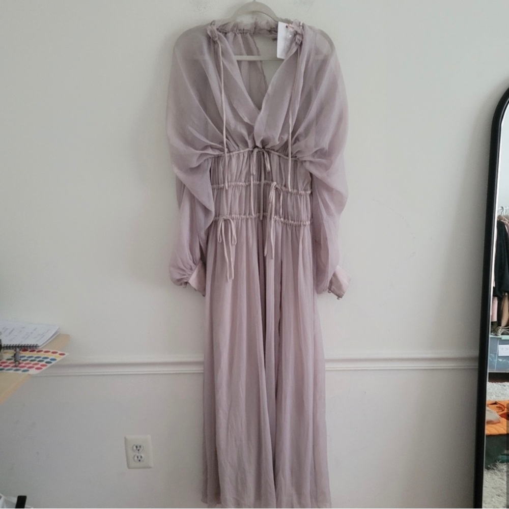 ASOS Lavendar Semi Sheer Maxi Dress